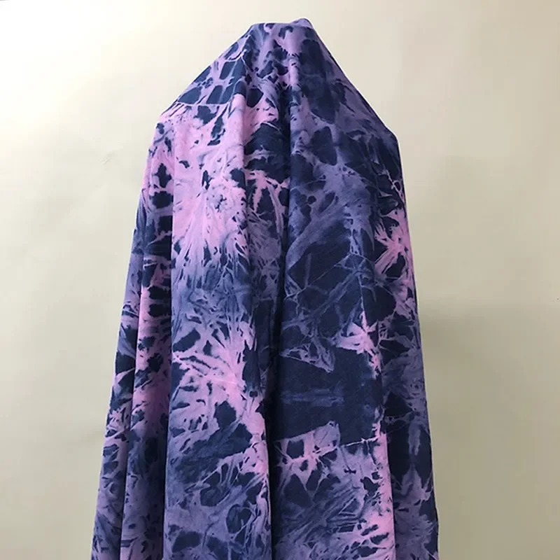 Sewing Batik Fabric - Tissu en denim délavé tie-dye 50x170