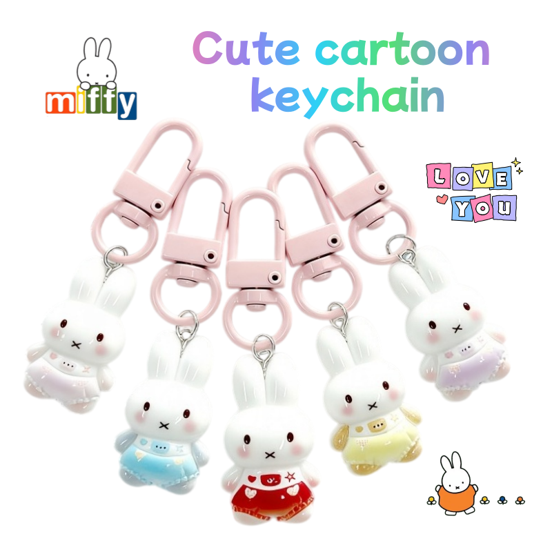 Staedtler Pencil Lumocolor - Porte-clés exquis Miffy Rabbit, design coloré